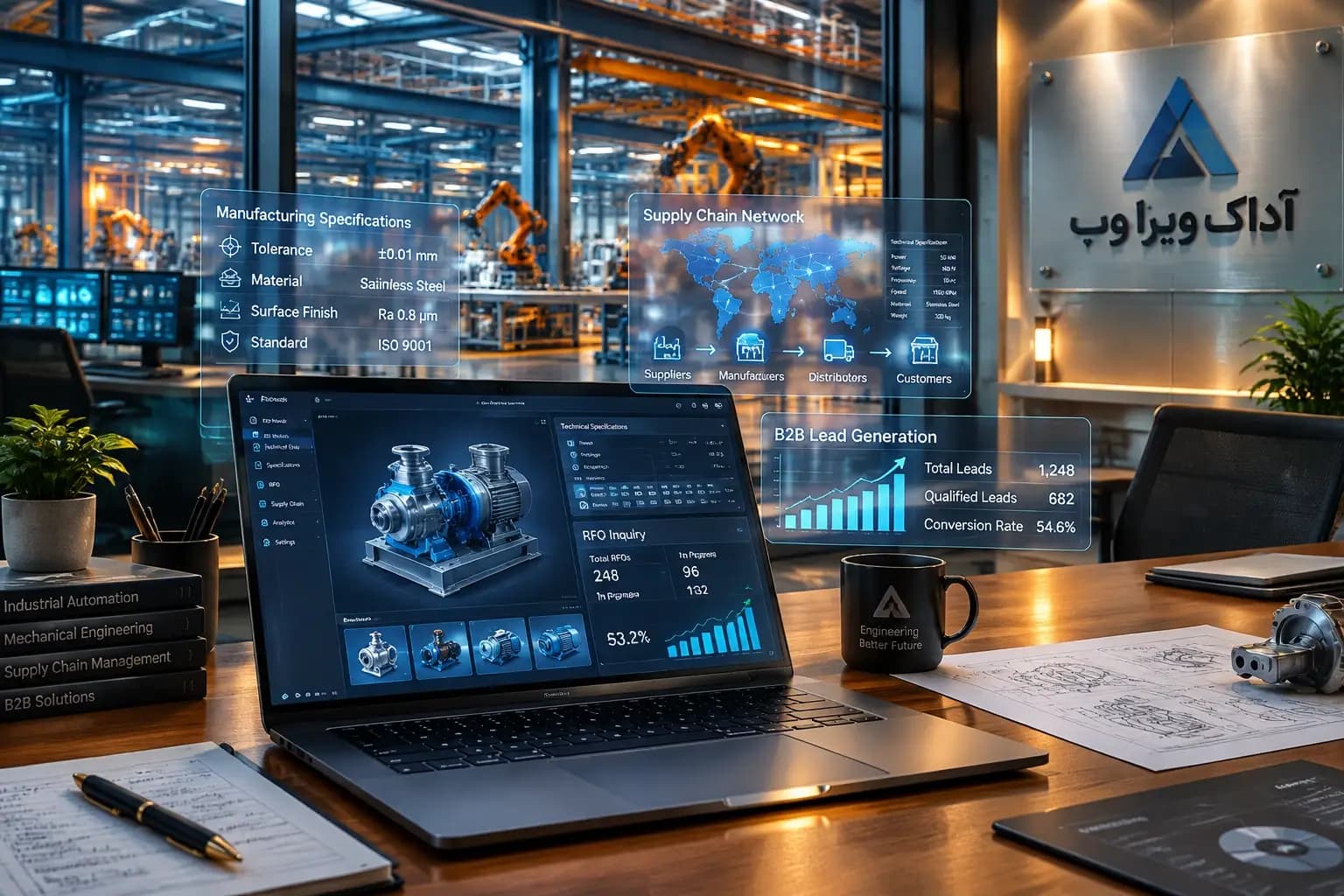 راهنمای جامع طراحی سایت برای شرکت‌های B2B و کارخانجات صنعتی در ایران